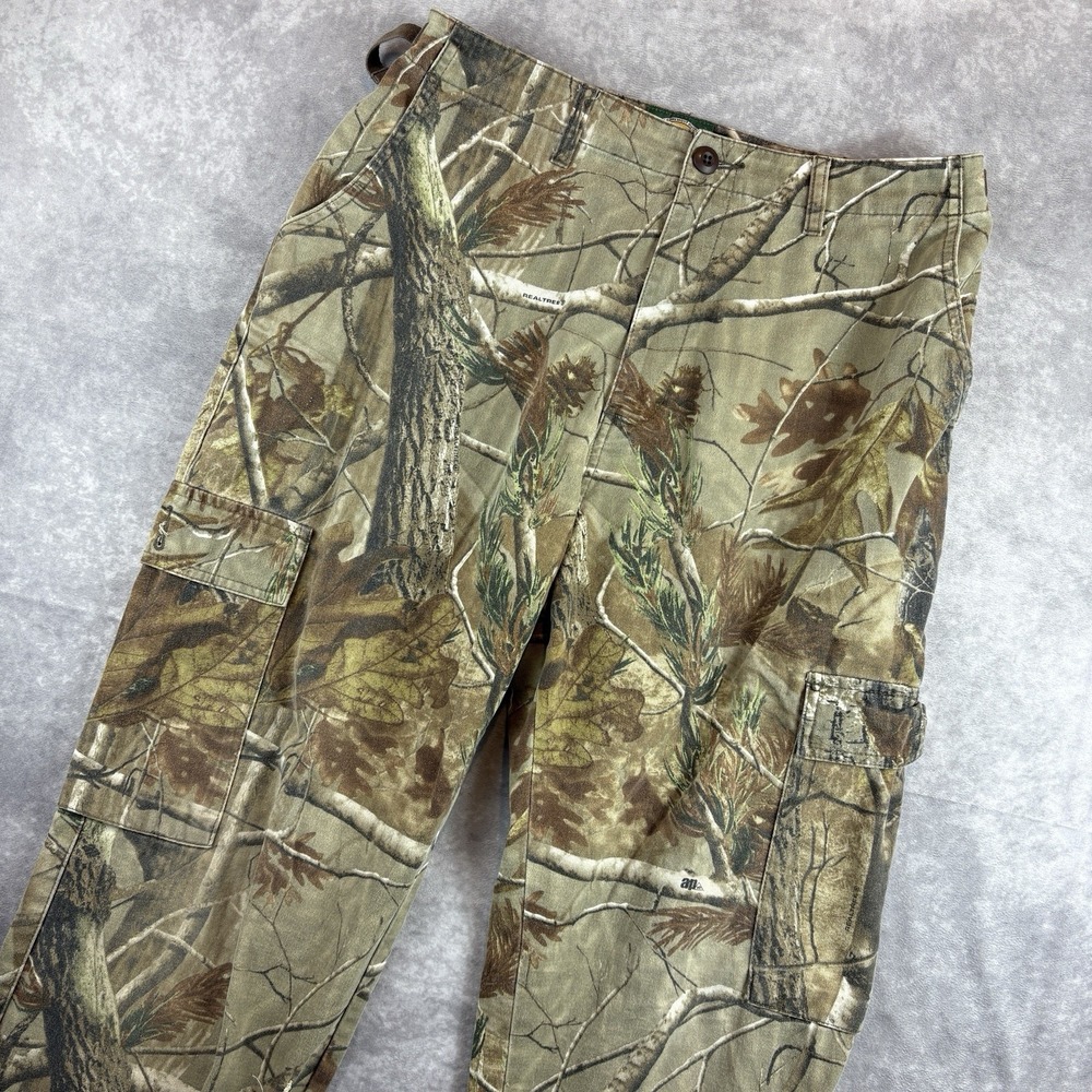 Cabelas Pants‎ Mens 36 Stretch Performance Camo Cargo Hunting Outdoors Y2K